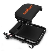 40inch 2 in 1 Folding Creeper Mechanic Z Seat Garage Workshop Rolling Work Stool