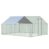 VaKa 3x4x1.95m Metal Walk-in Chicken Coop Rabbit Hutch Cage Hen House Chook Au