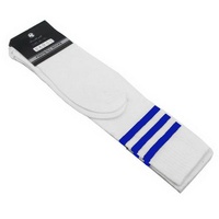 White w Blue Stripes