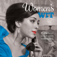 Women's Wit - 2024 Square Wall Calendar 16 Month Planner Christmas New Year Gift