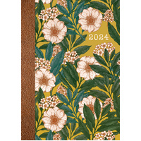 Vintage Flora - 2024 A5 Padded Cover Diary Premium Planner Book New Year Gift