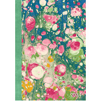 Vintage Marble - 2024 A5 Padded Cover Diary Premium Planner Book New Year Gift