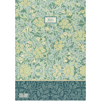 William Morris Jasmine 2024 A5 Padded Cover Diary Premium Planner New Year Gift