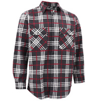 Men's 100% Cotton Flannelette Shirt Long Sleeve Plaid Check Flannel w Pockets, Shadow Glen Plaid, XL