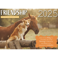Friendship 2025 Rectangle Wall Calendar 16 Months Hanging Planner New Year Gift