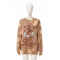 Mineral Wash Graphic Sweatshirt Mocha M