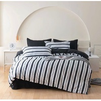 Ascar Striped Quilt Cover Set - Queen Size