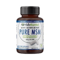 Pure MSM Capsules - Methyl Sulfonyl Methane - (660mg), 60 Vegan Capsules/1 Month