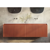Rimini wall hung bathroom vanity 1500mm Potter?ïs Clay