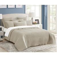 7 piece vintage stone wash comforter set queen natural