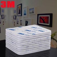Round 40 x 3mm 3M Double Sided Foam Sticker Tape Side Wall Car Self Adhesive Pads - 4pcs