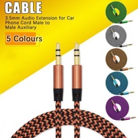 AUX Cable 3.5mm Stereo Audio Input Extension Male to Male Auxiliary Car Cord - Green