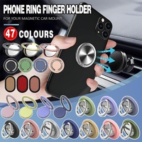 Iring Phone Ring Finger Holder Stand Car Mount Hook For Iphone Ipad Mobile Grip - D- Gold