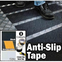 Anti Slip Tape High Grip Adhesive For Flooring Stair Tread - Black (5cm x 5m)