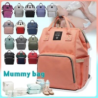 Luxury Multifunctional Diaper Nappy Backpack Maternity Mummy Changing Bag - Wavy Grain