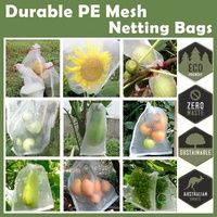 50X Fruit Net Bags Agriculture Garden Vegetable Protection Mesh Insect Proof - 25*35 (50 PCS)