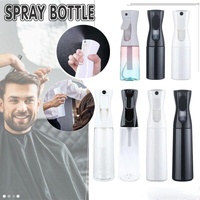 300ml Continuous Spray Bottle Ultra Fine Mist Dispenser Sanitizer Salon - Black&Transparents