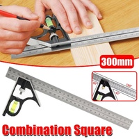 300mm Horizontal Movable Angle Ruler Adjustable Measuring Tool for Engineering