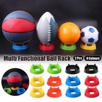 2PCS Football Basketball Volleyball Storage Stand Multi-Functional Ball Holder - Green