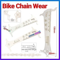 3 in 1 Bike Chain Wear Indicator Chain Hook Bolt Gauge Ruler Tool Stainless Steel
