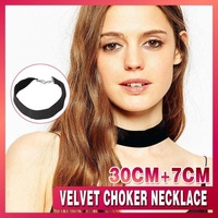 Black Velvet Choker Necklace - Perfect For The 90S Grunge Look