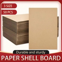 50pcs Corrugated Cardboard Sheets Express Carton Spacer Gasket Packing Material - 21x30cm