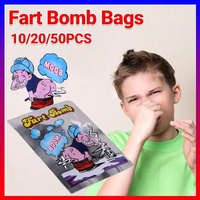 10/20/50x Fart Bomb Bombs Bag Smelly Novelty Stink Prank Gag Trick Joke Game Fun - 50x