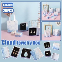 20PCS Cloud Jewelry Box Earrings Necklace Ring Bracelet DisplayOrganizer - 9*9*3cm（Box）