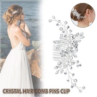 Bridal Headpieces Crystal Wedding Accessories White Jewelry Hair Comb Party Au