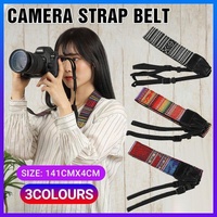Camera Strap Compatible With Sony Nikon Olympus Dslr Canon Vintage Shoulder Neck - Red