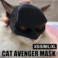 Halloween Bat Mask Cat Mask Pet Costume Accessories for Small Dogs Cats Outfit - L