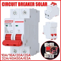 AC Circuit Breaker Solar 220-380V 2Pole Double MCB Mini 10-63 Amp - 32A