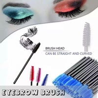 50X Disposable Mascara Wands Eyelash Brushes Applicator Lash Extension Brush - black+black