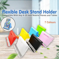Desk Stand Holder for Mobile Phone Tablet iPad iPhone Samsung Universal Mount - Yellow