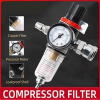 1/4'' Air Compressor Filter Kit with Water Separator & Regulator