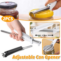 Adjustable Can Opener 2PCS Jar Bottle Cap Screw Lid Remover Tool for Kitchen Use