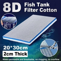 Aquarium 8D Filter Cotton Fish Tank Water Purification Sponge Material Pad