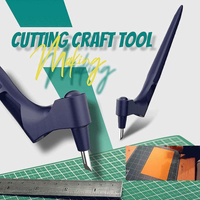 360-Degree Rotating Craft Cutting Tool with Precision Blade for Craft Art - Green