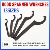 Adjustable C Spanner Hook Wrench Tool for Motorcycle Bike Repair 22 to 160mm - 135-145