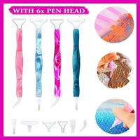 5D Resin Diamond Painting Pen Resin Point Drill Pens Cross Stitch Diy Craft Art - Blue