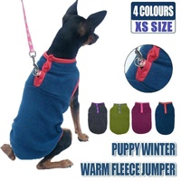 XS Pet Dog Puppy Winter Warm Fleece Jumper Vest Coat Jacket Apparel Clothes - Green