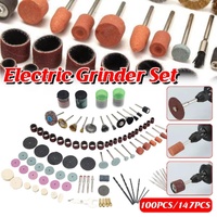 100/147pcs Electric Mill Set Accessories Grinding Cutting Drilling Tool Kit - 147Pcs(Without Grinder Pen)