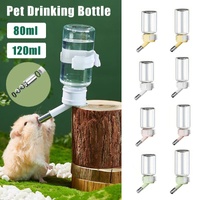 Pet Water Bottle for Hamster Guinea Pig Rabbit Vacuum Drinking Feeder Kettle - 120ml-Green