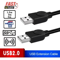 High Speed Usb 2.0 Data Extension Cable Type A Male To Male M-M Connection Cord - 5M