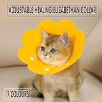 Pet Dog Cat Adjustable Soft Healing Elizabethan Collar Cone Medical Protective - Purple