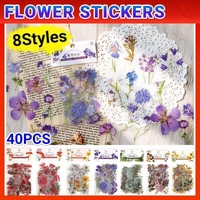 Scrapbooking Flower Stickers Pet Transparent Sticker - B