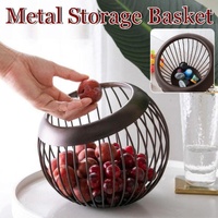 Creative Iron Melon Fruit Basket Capsule Holder Coffee Rack Dried Fruit Storage