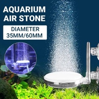 Quiet Bubble Stone Aerator Head Fish Tank Oxygen Pump Nano Air Disc Atomizer - Diameter 60MM