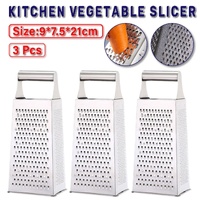 3pcs Stainless Steel Vegetable Slicer Grater Kitchen Multi-Function Grater Tool