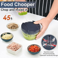 Garlic Press Chopper Slicer Hand Presser Grinder Crusher Home Kitchen Tools Use - 1000ml